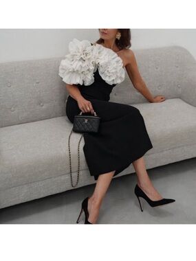 jacquard off the shoulder dress Off Shoulder Jacquard Satin Plus Dress